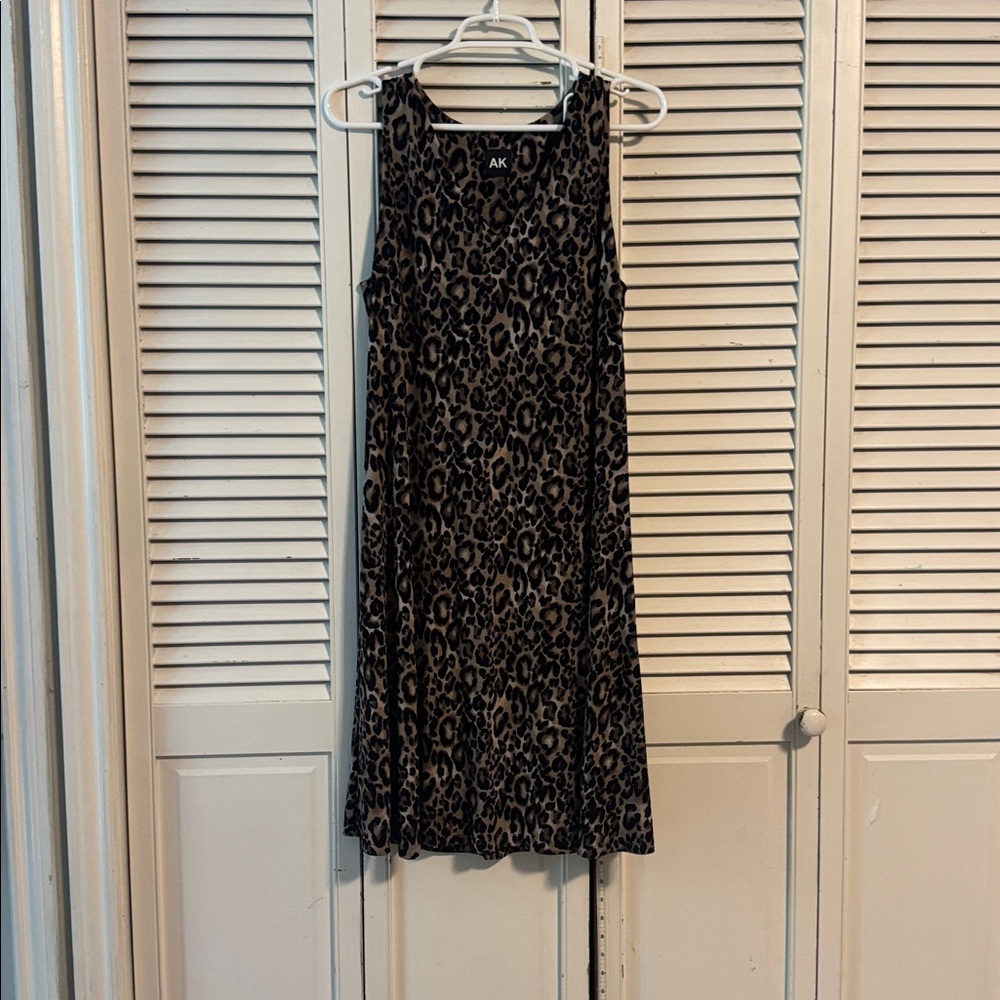 Women's Black Leopard Print Dress